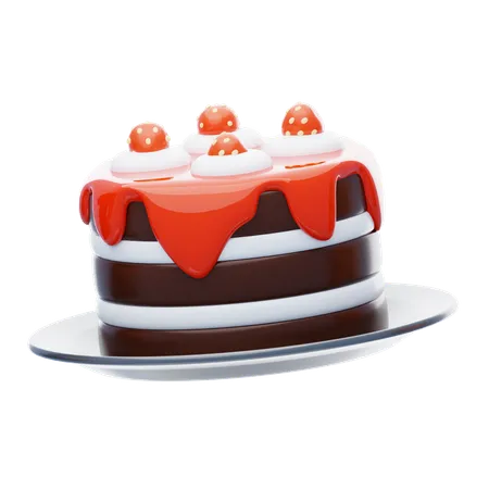 Chocolate Cake  3D Icon