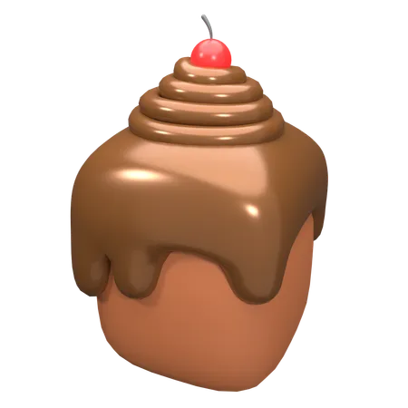 Chocolate Cake  3D Icon