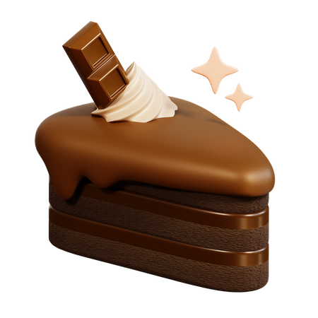 Chocolate Cake  3D Icon