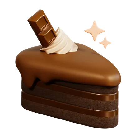 Chocolate Cake  3D Icon