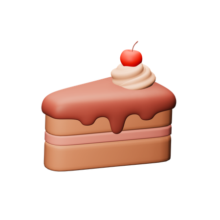 Chocolate Cake  3D Icon