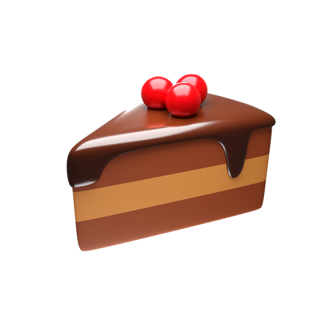 Chocolate Cake  3D Icon