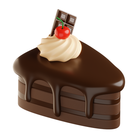 Chocolate Cake  3D Icon