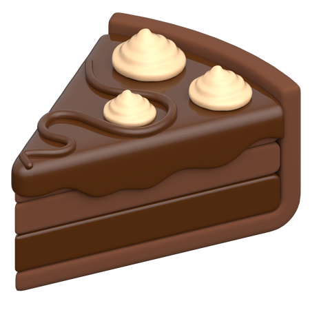 Chocolate cake  3D Icon