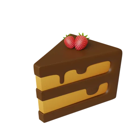Chocolate Cake  3D Icon