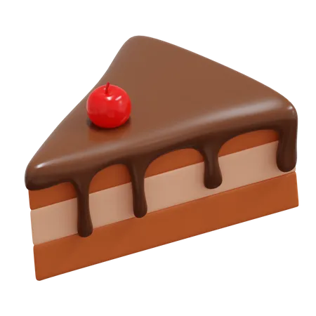 Chocolate Cake 3 D Illustration 3D Icon