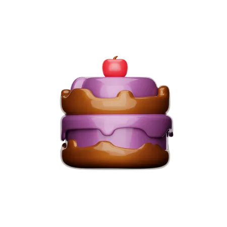 3 D Icon Chocolate Cake 3D Icon