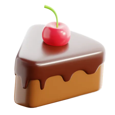 Chocolate Cake 3 D Illustration 3D Icon