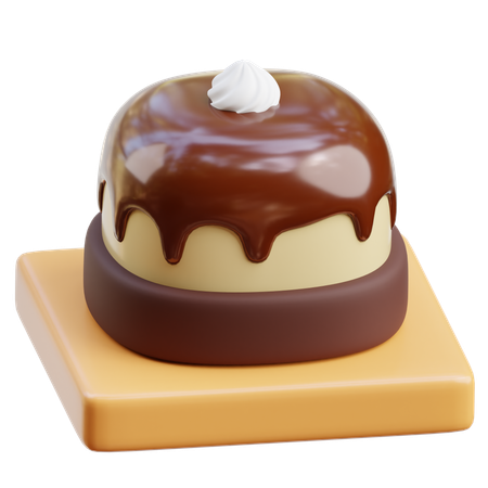 チョコレートケーキスライス  3D Icon