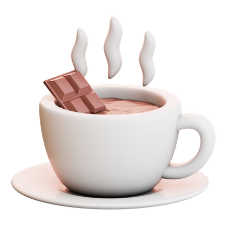 Chocolate caliente  3D Icon