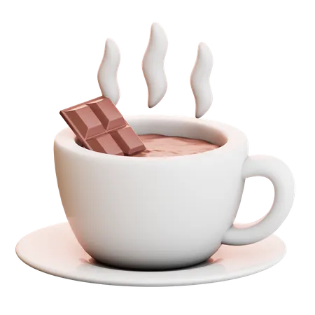 Chocolate caliente  3D Icon