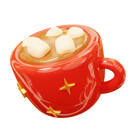 Chocolate caliente  3D Icon