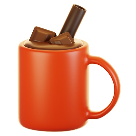 Chocolate caliente  3D Icon