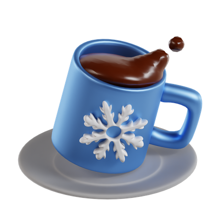 Chocolate caliente  3D Icon