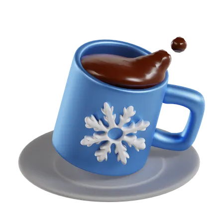 Chocolate caliente  3D Icon