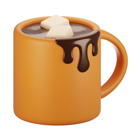 Chocolate caliente  3D Icon