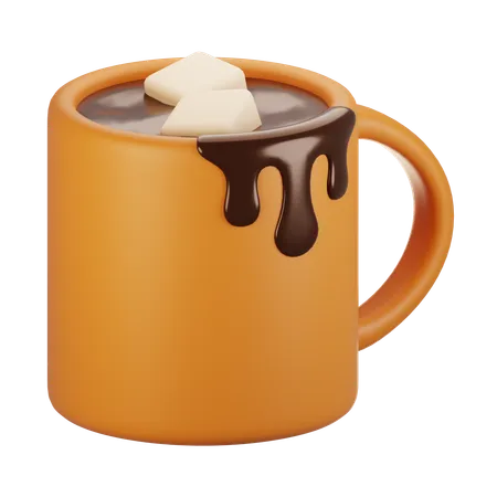 Chocolate caliente  3D Icon