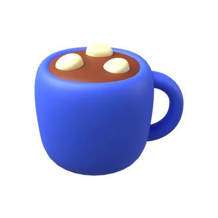 Chocolate caliente  3D Illustration