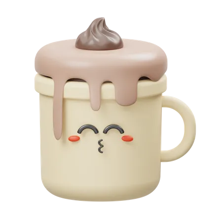 Chocolate caliente  3D Illustration