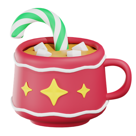 Chocolate caliente  3D Icon