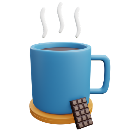 Chocolate caliente  3D Icon