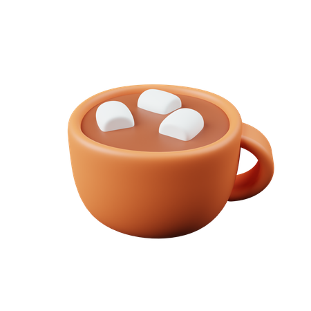 Chocolate caliente  3D Icon