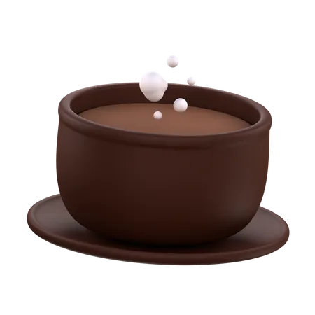 Chocolate caliente  3D Icon