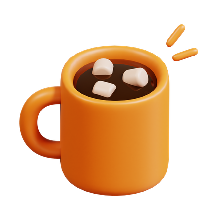 Chocolate caliente  3D Icon