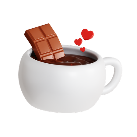 Chocolate caliente  3D Icon