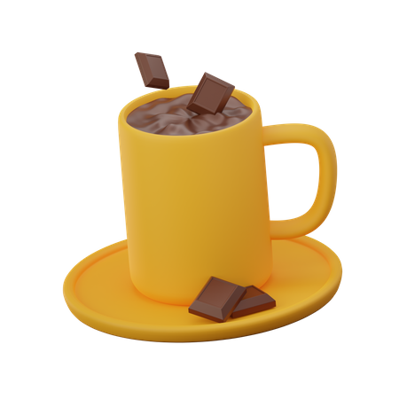 Chocolate caliente  3D Icon