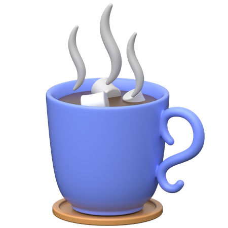 Chocolate caliente  3D Icon