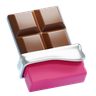 3d chocolate candy logo