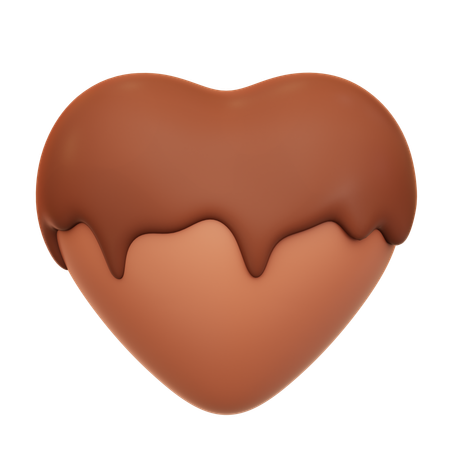 Chocolate Candy Heart  3D Icon