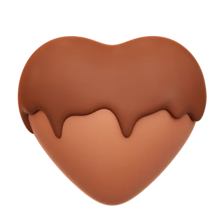 Chocolate Candy Heart  3D Icon