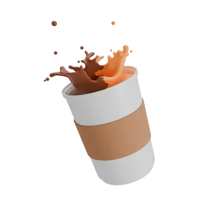 Chocolate caramel drink  3D Icon