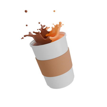 Chocolate caramel drink  3D Icon