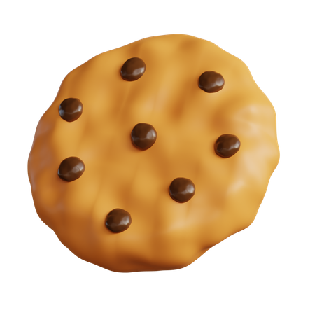 Chocolate Chip Cookie  3D Icon
