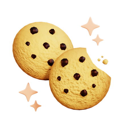 Chocolate Chips Cookies  3D Icon