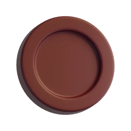 Chocolate Coin  3D Icon