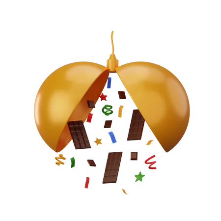 Chocolate Confetti  3D Icon