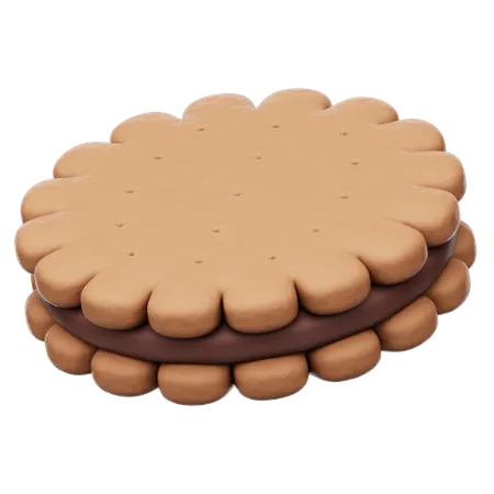 Chocolate Cookies  3D Icon