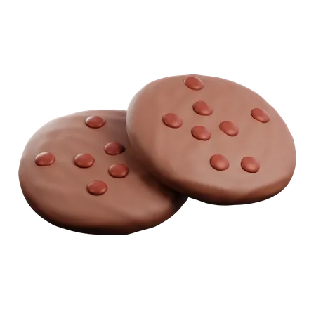 Chocolate Cookies  3D Icon