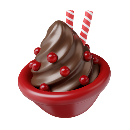 Chocolate cremoso  3D Icon