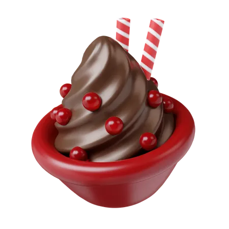 Chocolate cremoso  3D Icon