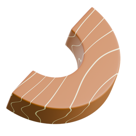 Chocolate Croissant  3D Icon