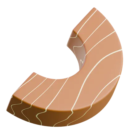 Chocolate Croissant  3D Icon