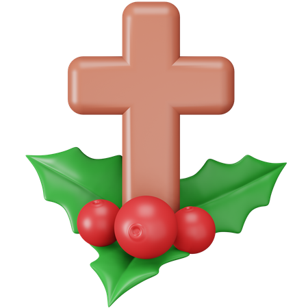 Chocolate Cross 3D Icon