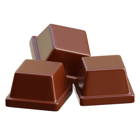 Chocolate  cube  3D Icon