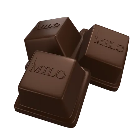 Chocolate Cube  3D Icon