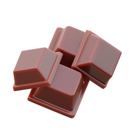 Chocolate Cube  3D Icon